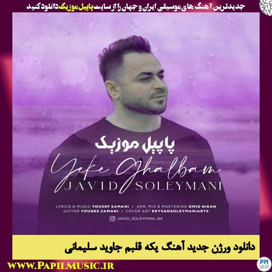 Javid Soleymani Yeke Ghalbam (New Version) دانلود ورژن جدید آهنگ یکه قلبم از جاوید سلیمانی